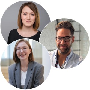 Norma Wittmann (ETL Service GmbH), Elisa Birekoven (REWE Group), Marcel Grabowski (Staufenbiel Institut)